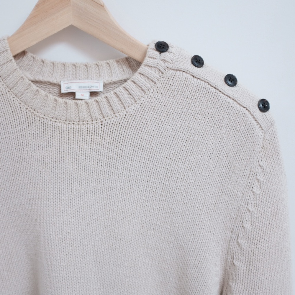 [Gap] Knit Sweatshirt with Buttons